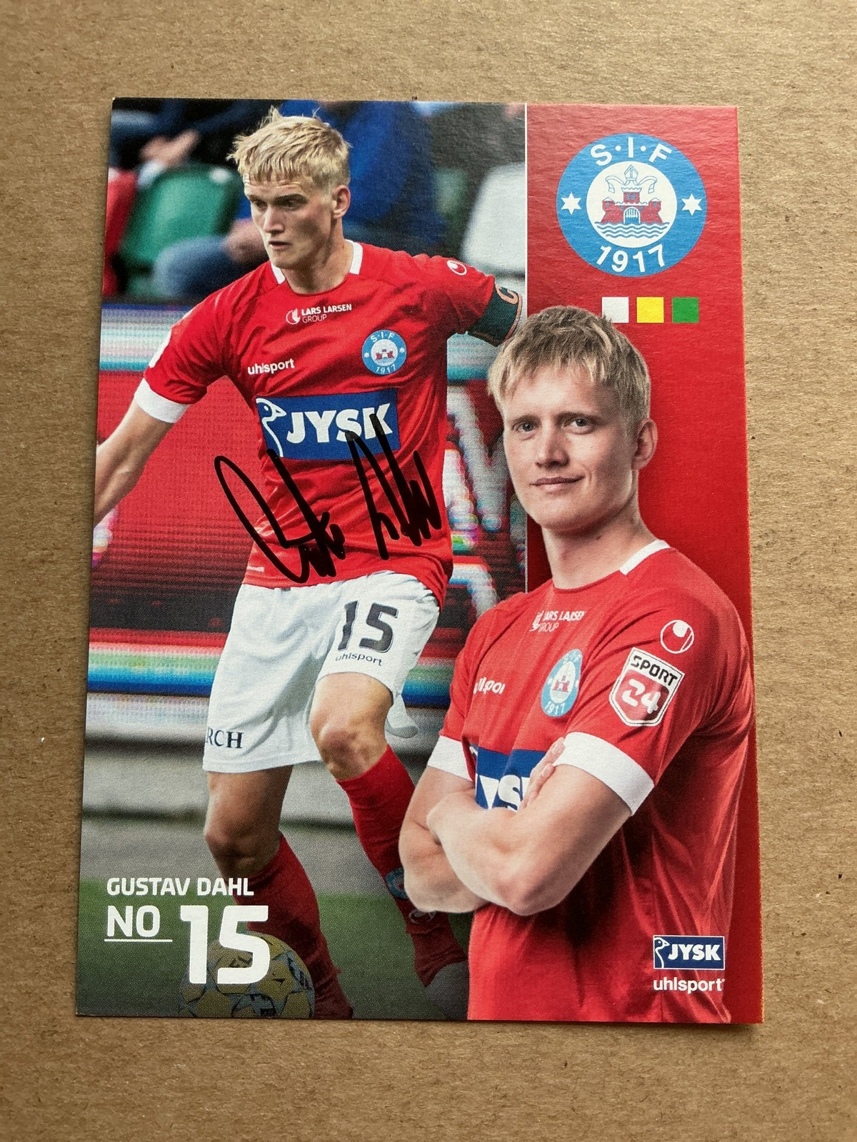 Gustav Dahl, Denmark 🇩🇰 Silkeborg IF 2022/23 hand signed - Autographs-World