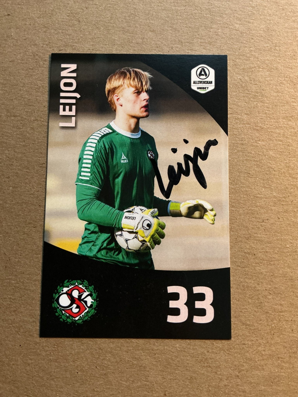 Gustav Leijon, Sweden 🇸🇪 Örebro SK 2021/22 hand signed - Autographs-World