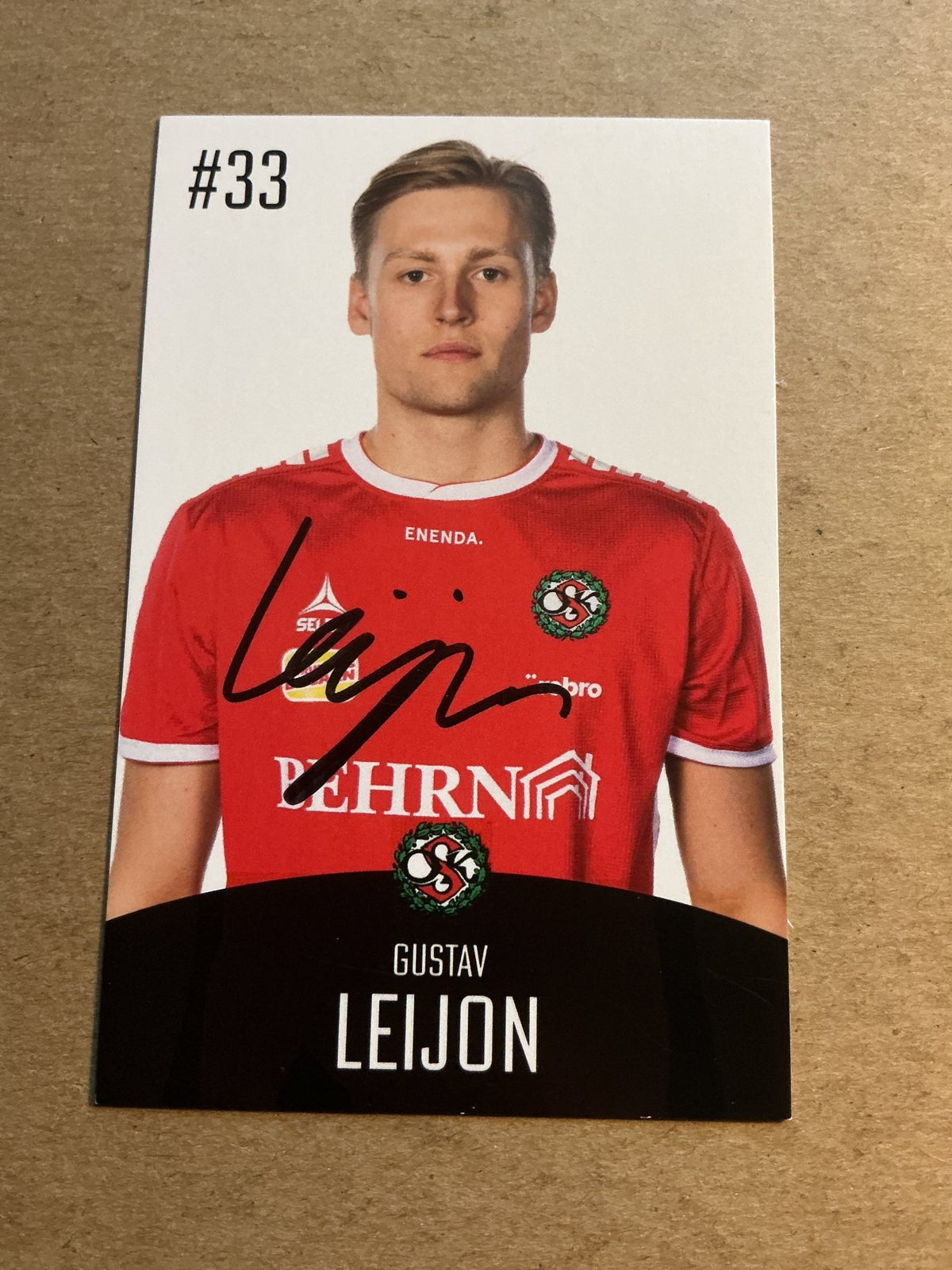 Gustav Leijon, Sweden 🇸🇪 Örebro SK 2022/23 hand signed - Autographs-World
