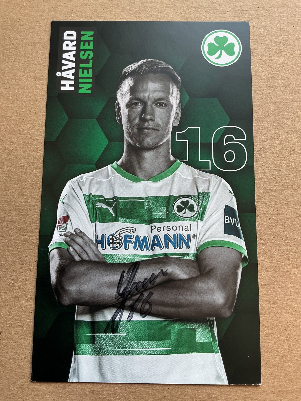 Håvard Nielsen, Norway 🇳🇴 SpVgg Greuther Fürth 2020/21 hand signed - Autographs-World