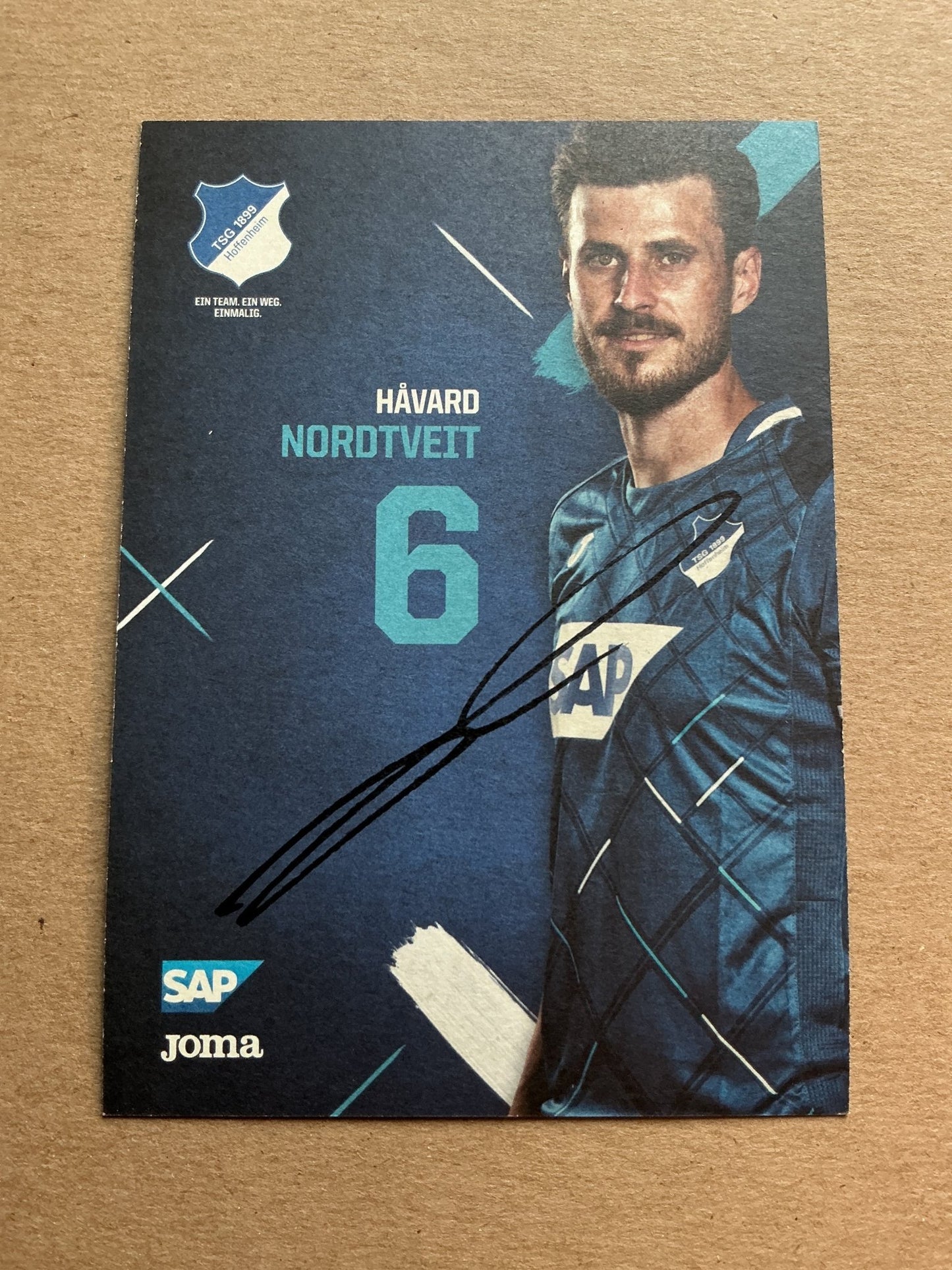 Håvard Nordtveit, Norway 🇳🇴 TSG 1899 Hoffenheim 2019/20 hand signed - Autographs-World