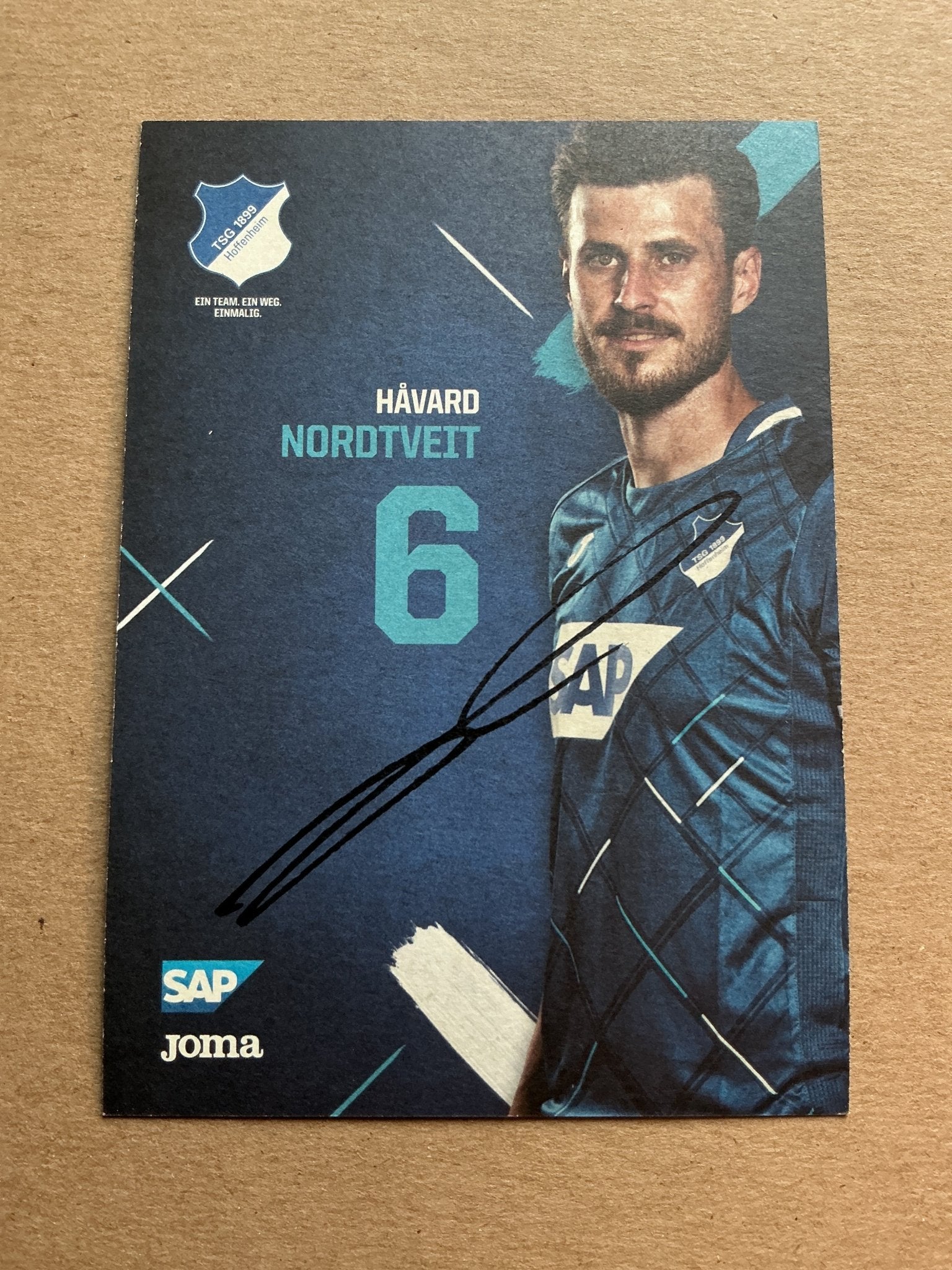 Håvard Nordtveit, Norway 🇳🇴 TSG 1899 Hoffenheim 2019/20 hand signed - Autographs-World