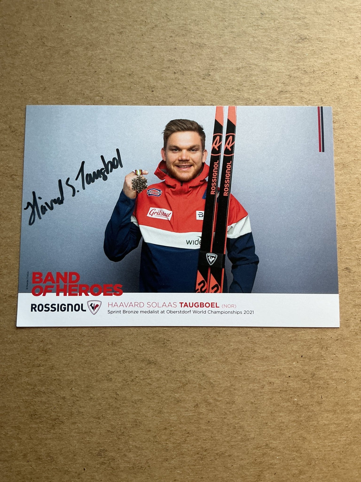 Håvard Solås Taugbøl, Norway 🇳🇴 Cross Country Winter 2022/23 hand signed - Autographs-World