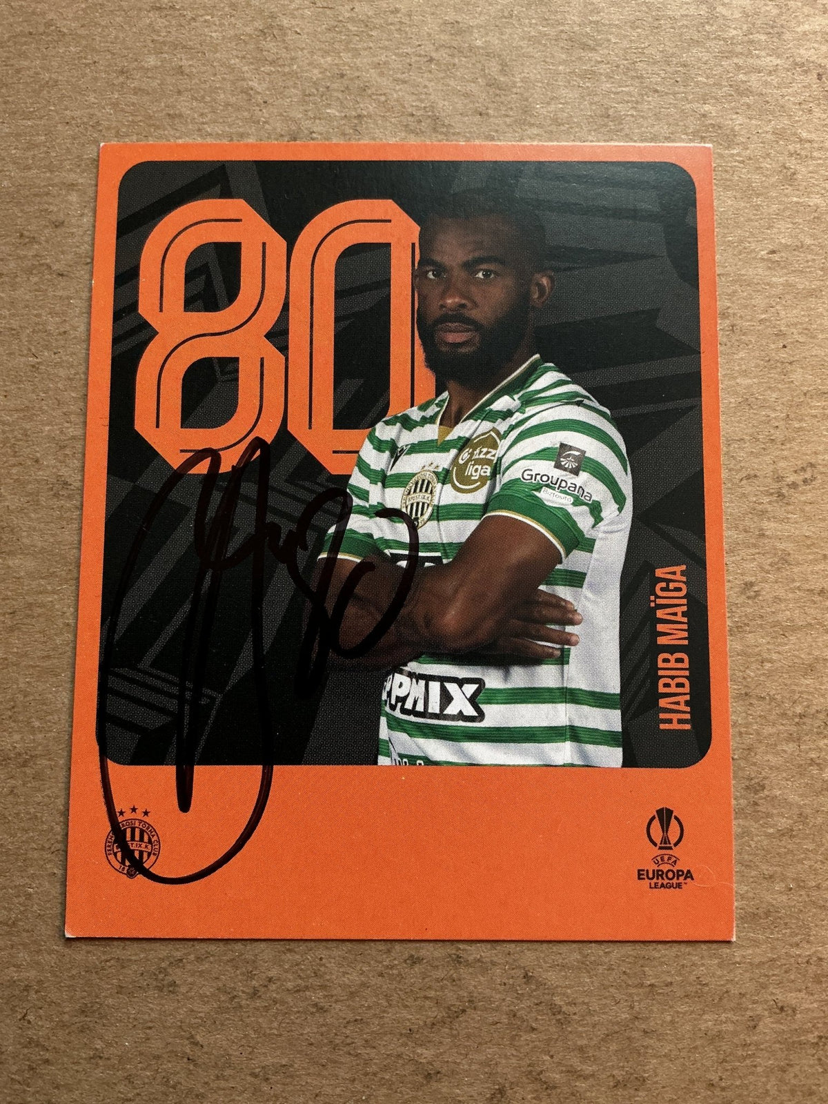 Habib Maïga, Ivory Coast 🇨🇮 Ferencvaros 2025/26 hand signed - Autographs-World