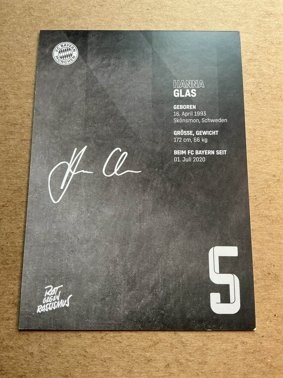 Hanna Glas, Sweden 🇸🇪 FC Bayern München 2022/23 hand signed - Autographs-World