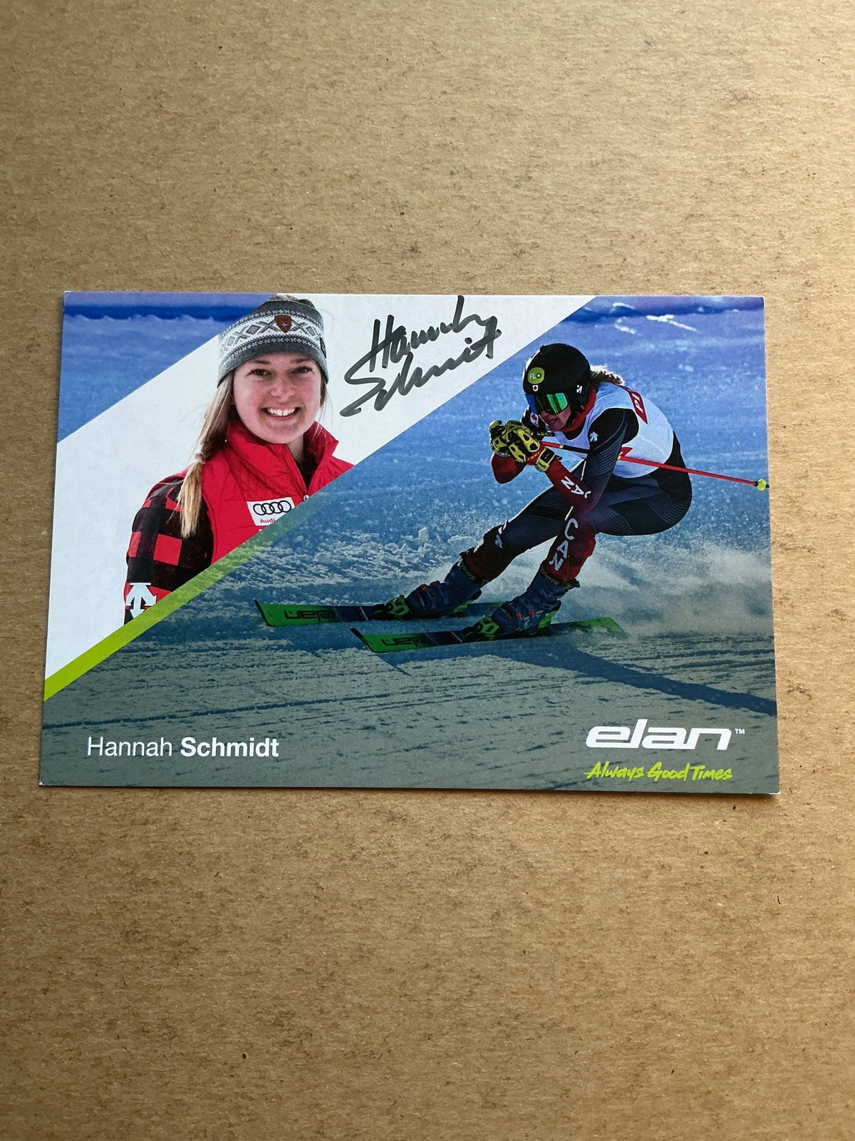 Hannah Schmidt, Canada 🇨🇦 Freestyle Winter 2022/23 hand signed - Autographs-World