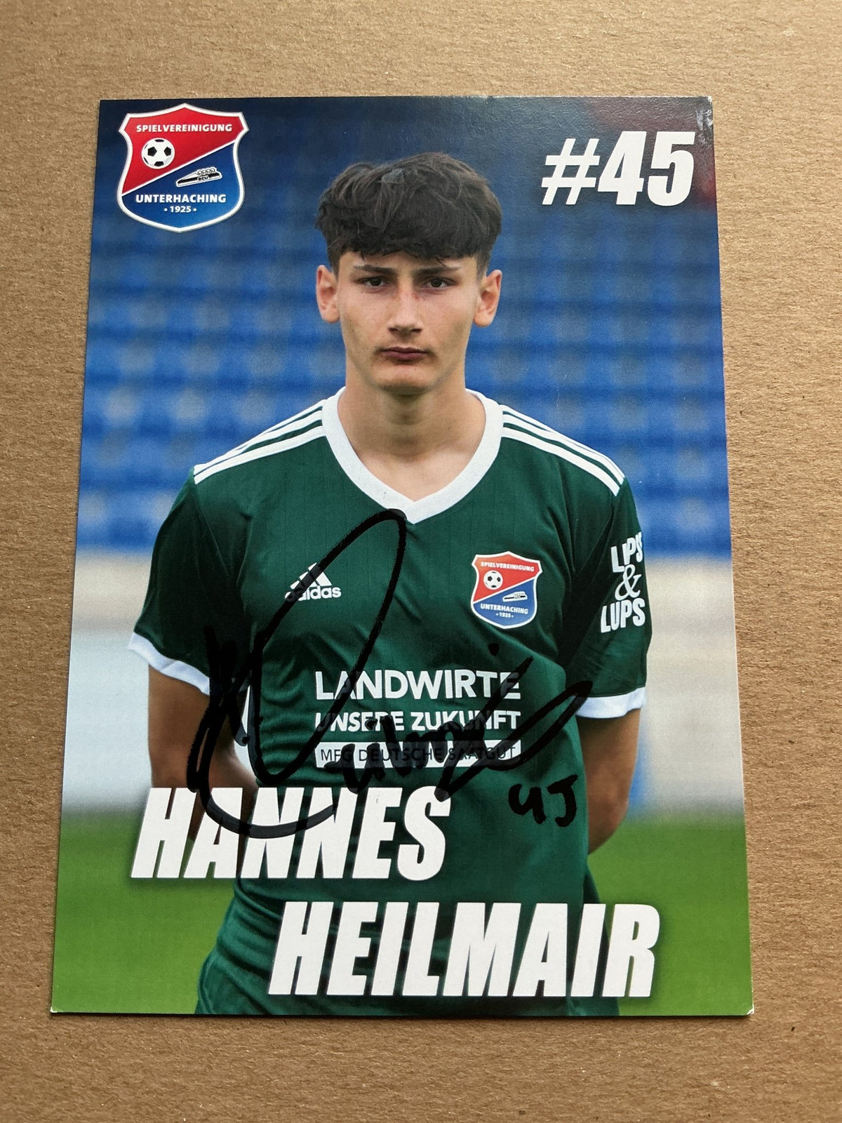 Hannes Heilmair, Germany 🇩🇪 SpVgg Unterhaching 2021/22 hand signed - Autographs-World
