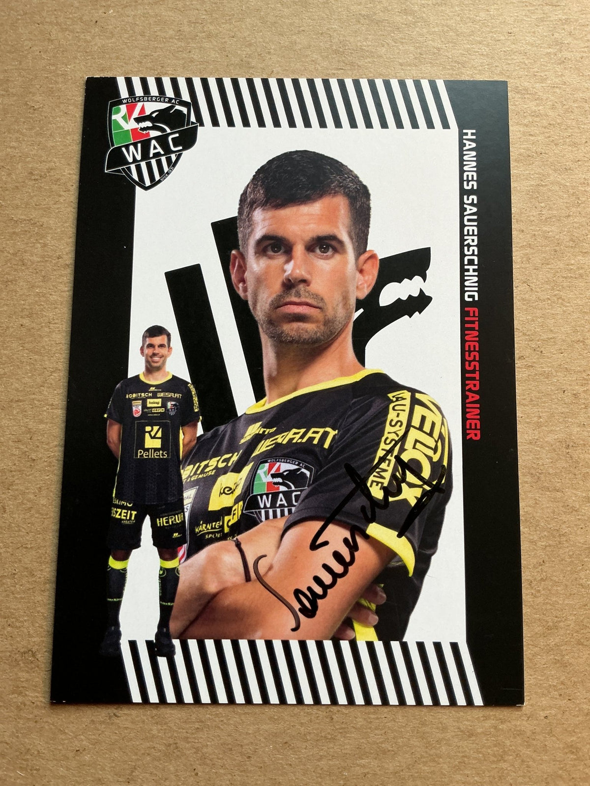 Hannes Sauerschnig, Austria 🇦🇹 Wolfsberger AC 2023/24 hand signed - Autographs-World