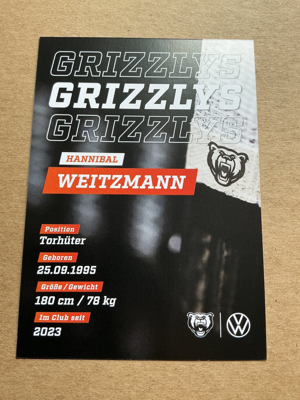Hannibal Weitzmann, Germany 🇩🇪 Grizzlys Wolfsburg 2024/25 hand signed - Autographs-World