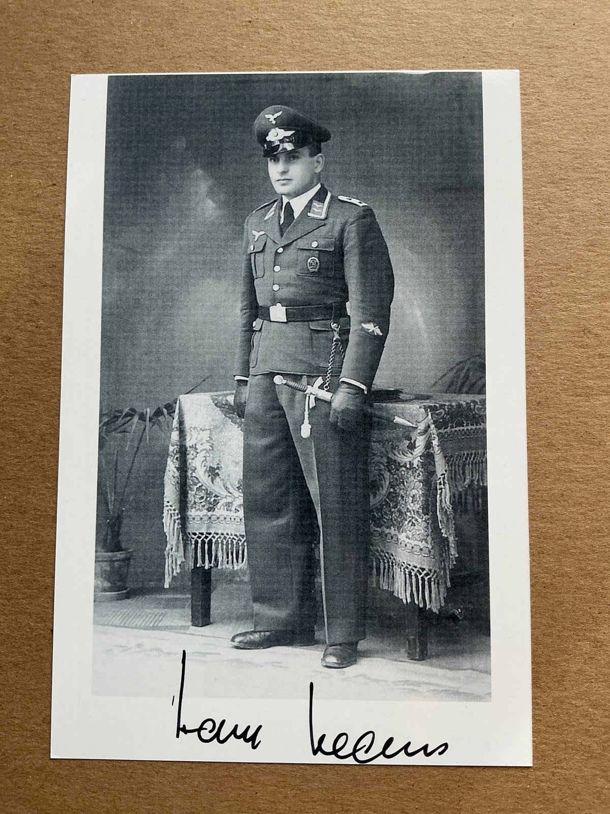 Hans Klaus, Germany 🇩🇪 Luftwaffe WW2 hand signed - Autographs-World