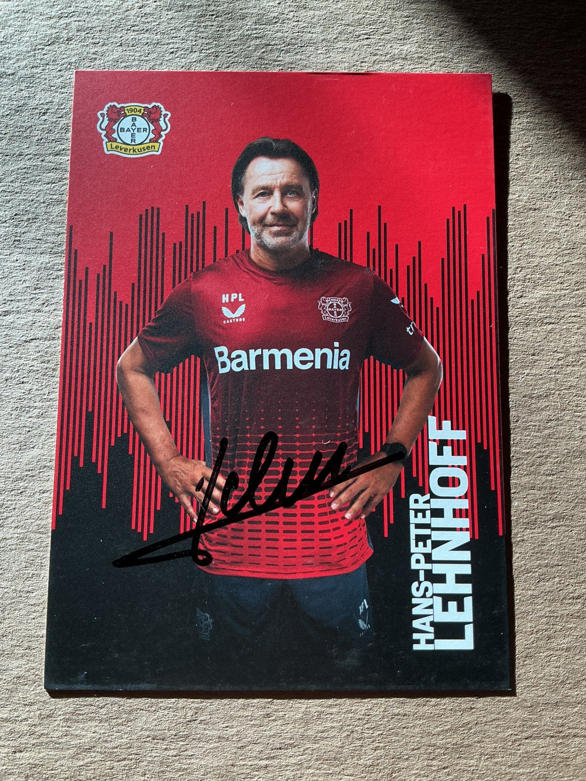 Hans-Peter Lehnhoff, Germany 🇩🇪 Bayer 04 Leverkusen 2022/23 hand signed - Autographs-World