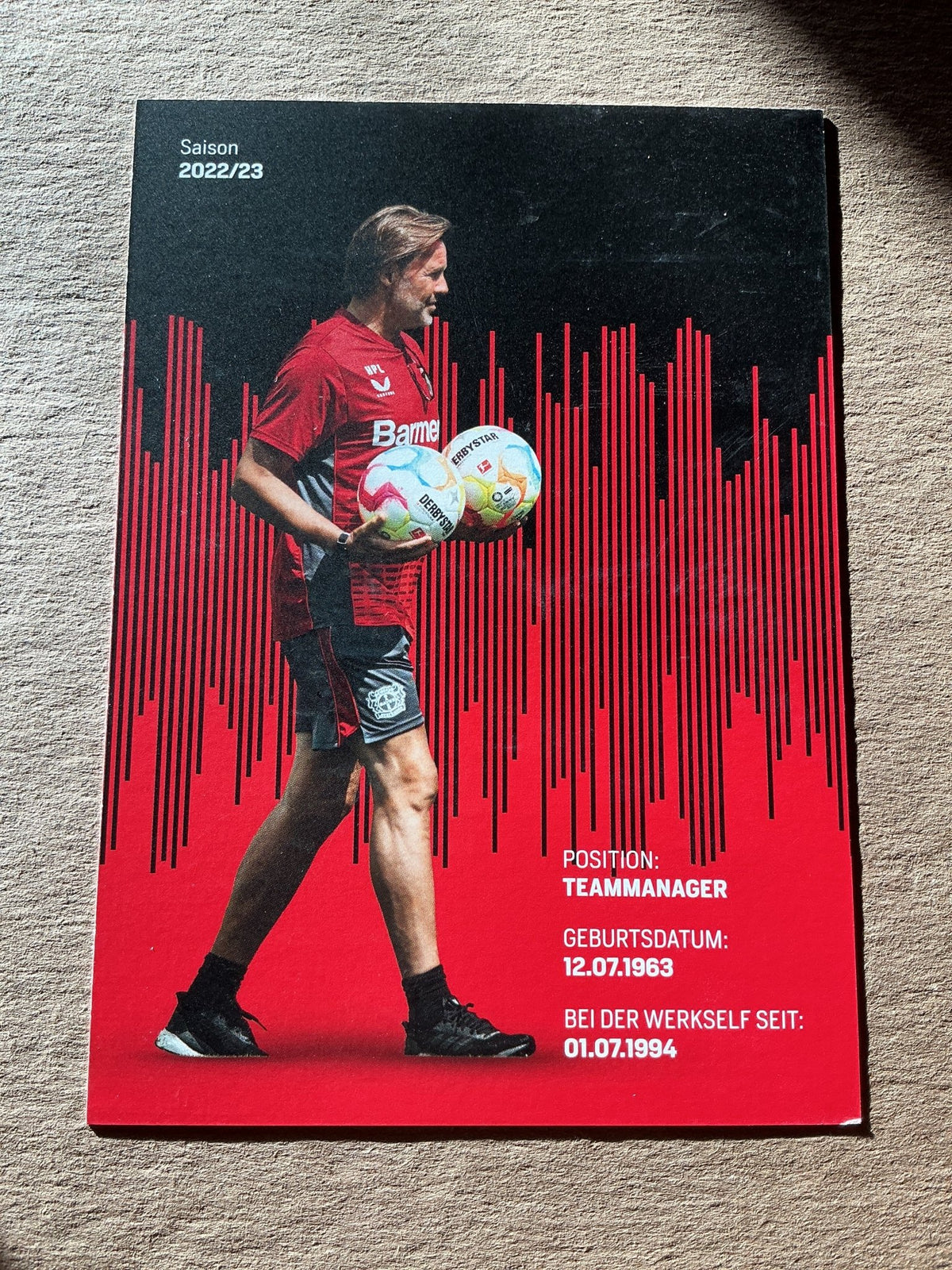 Hans-Peter Lehnhoff, Germany 🇩🇪 Bayer 04 Leverkusen 2022/23 hand signed - Autographs-World