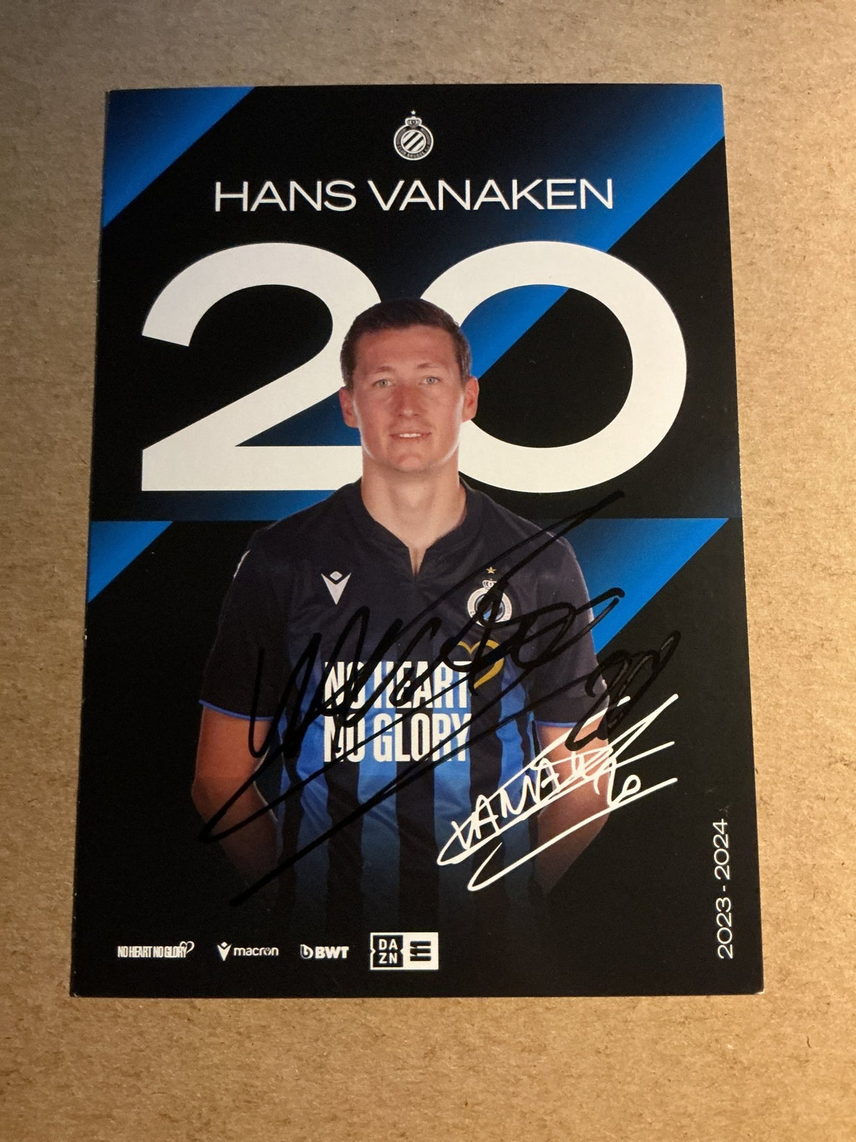Hans Vanaken, Belgium 🇧🇪 Club Brugge 2023/24 hand signed - Autographs-World