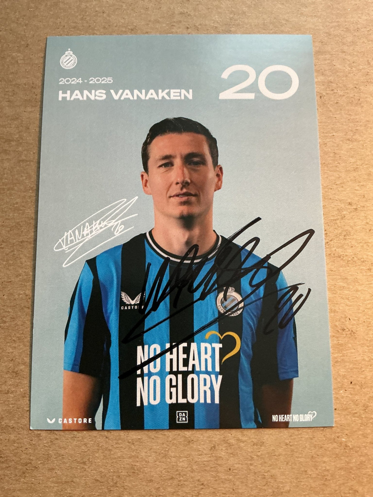 Hans Vanaken, Belgium 🇧🇪 Club Brugge 2024/25 hand signed - Autographs-World