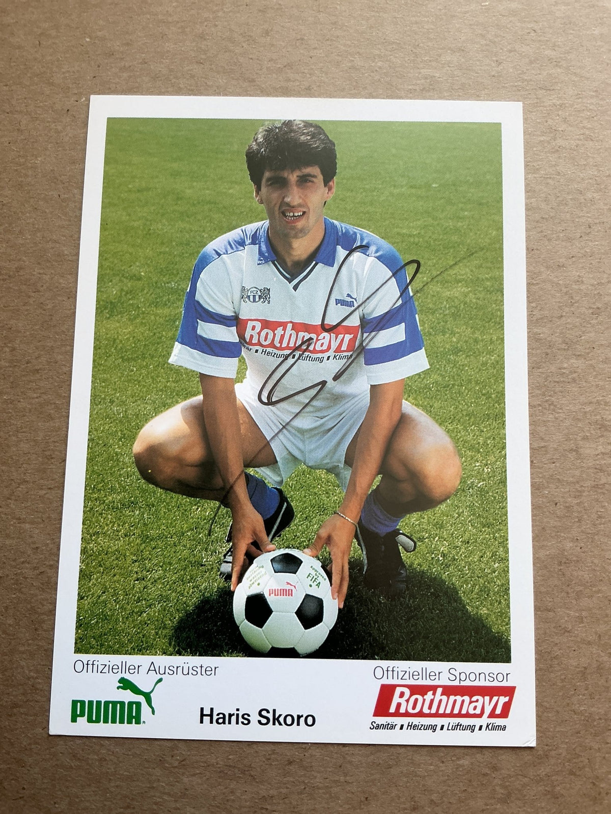 Haris Skoro, Bosnia 🇧🇦 FC Zürich 1992/93 hand signed - Autographs-World