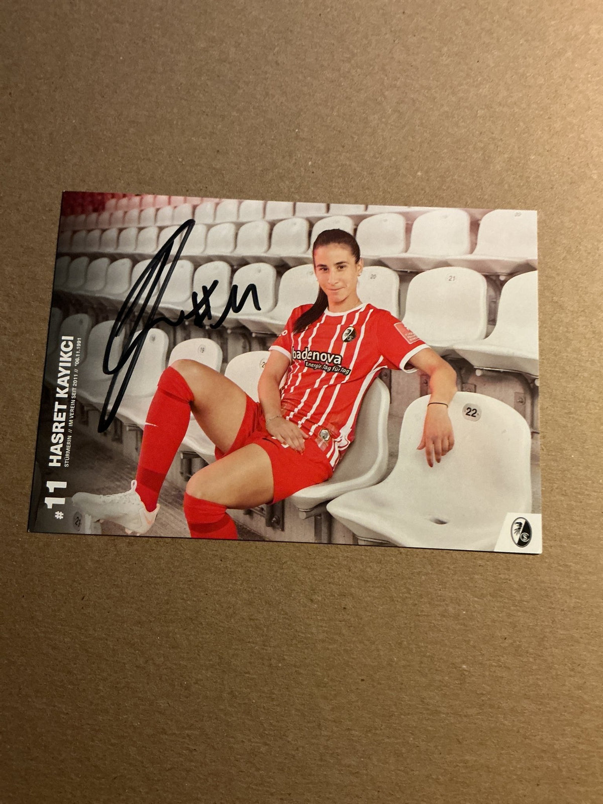 Hasret Kayikçi, Germany 🇩🇪 SC Freiburg 2022/23 hand signed - Autographs-World
