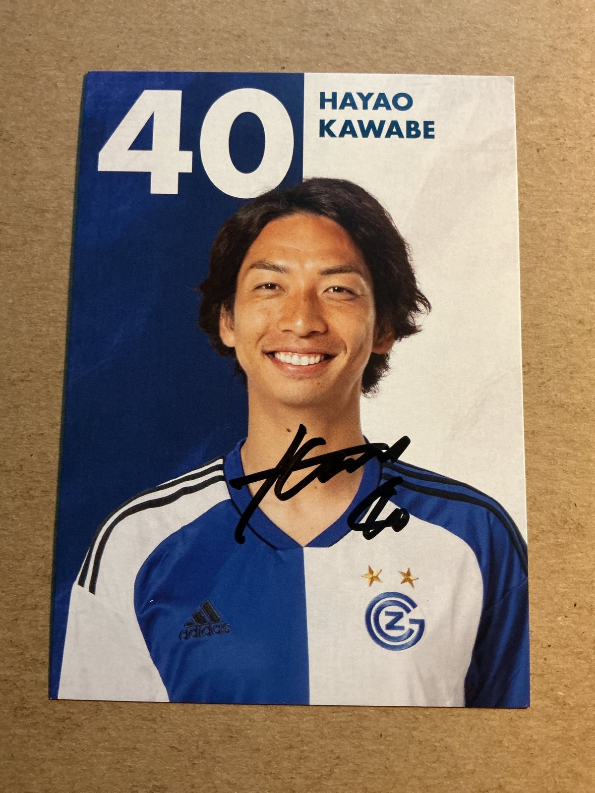 Hayao Kawabe, Japan 🇯🇵 Grasshopper Zürich 2022/23 hand signed - Autographs-World