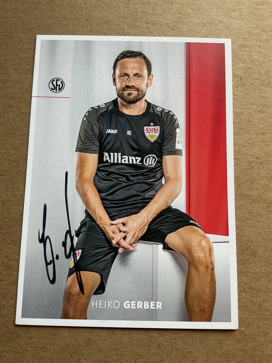 Heiko Gerber, Germany 🇩🇪 VfB Stuttgart 2024/25 hand signed - Autographs-World