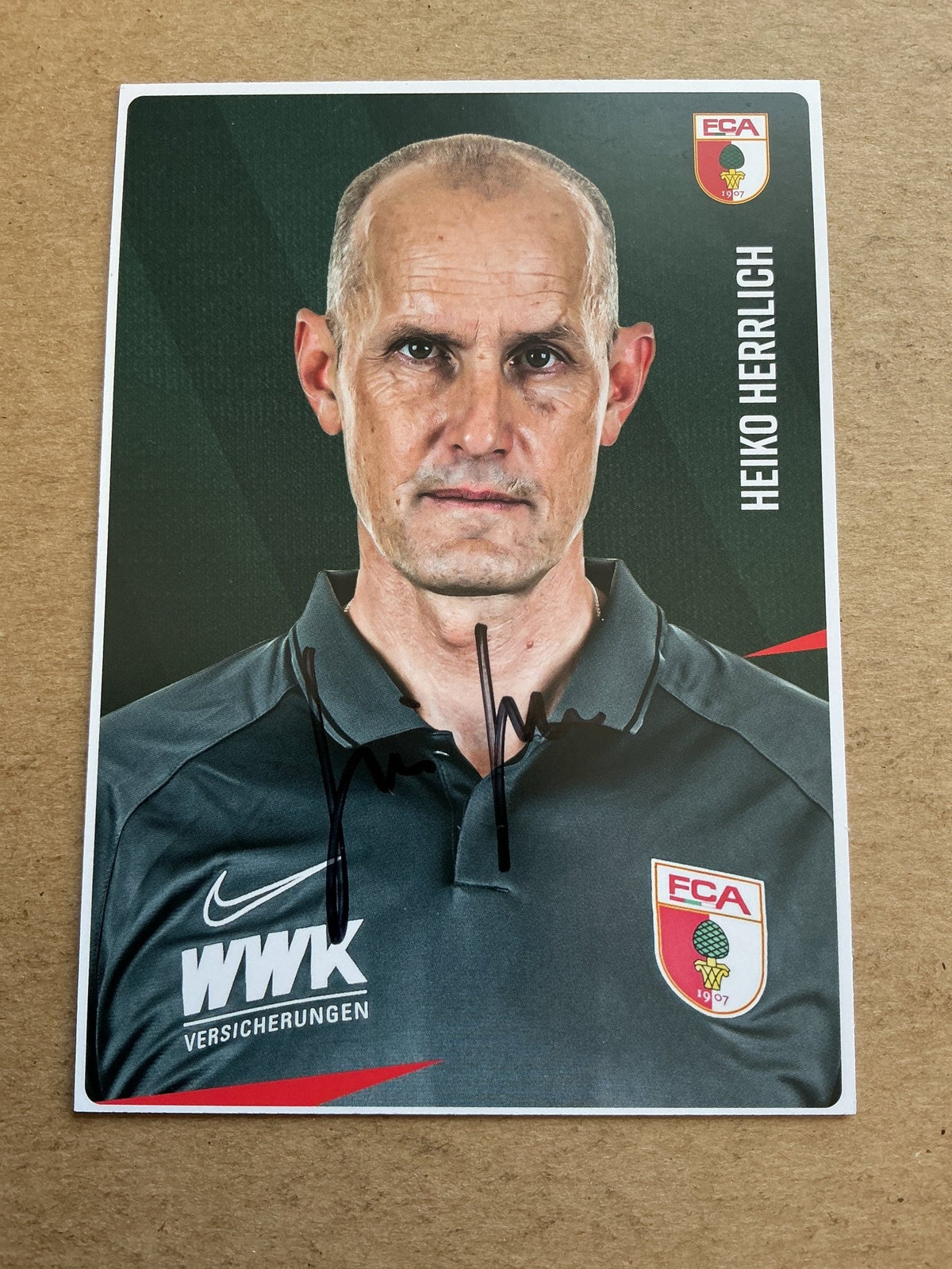 Heiko Herrlich, Germany 🇩🇪 FC Augsburg 2020/21 hand signed - Autographs-World