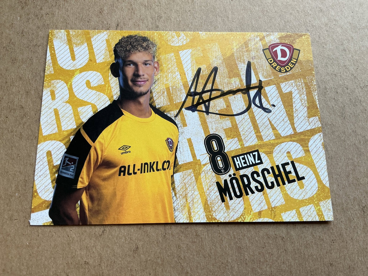 Heinz Mörschel, Dominican Republic 🇩🇴 Dynamo Dresden 2021/22 hand signed - Autographs-World