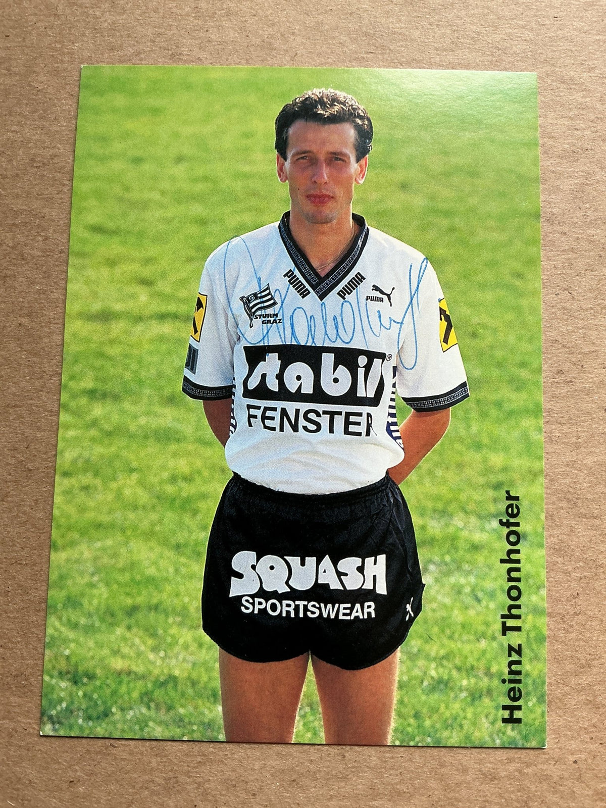 Heinz Thonhofer, Austria 🇦🇹 SK Sturm Graz 1992/93 hand signed - Autographs-World