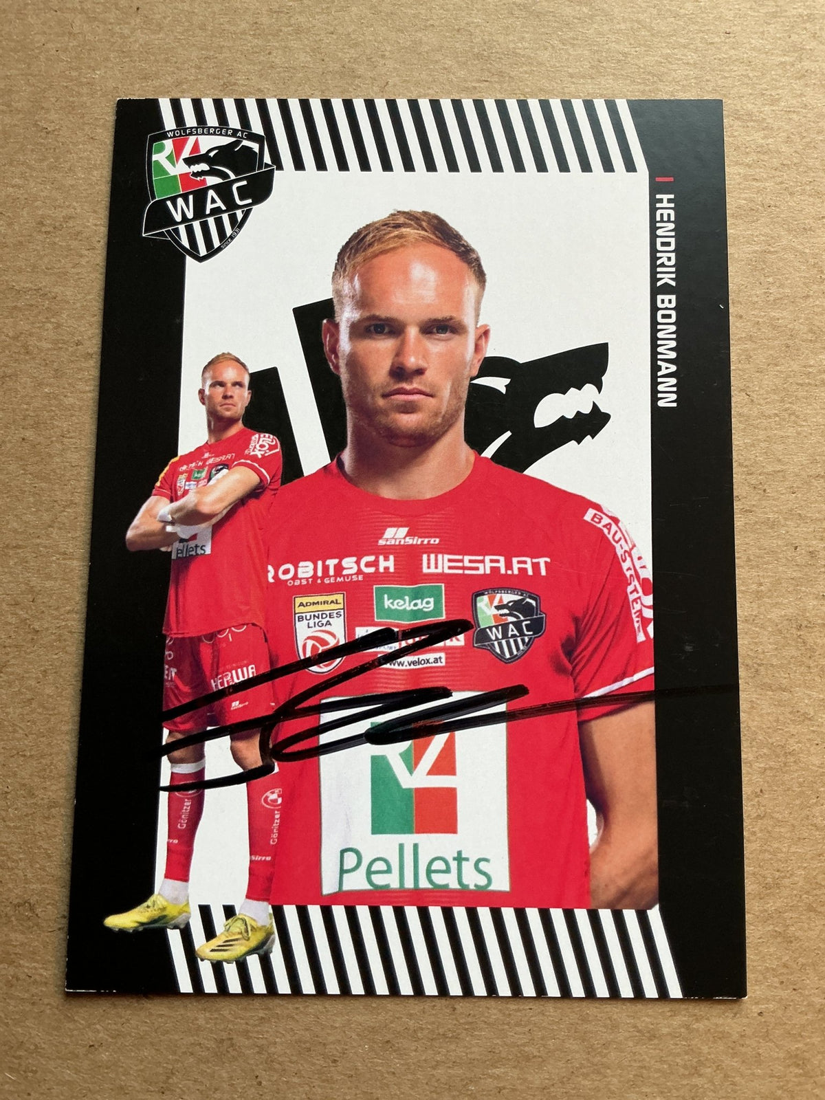 Hendrik Bonmann, Germany 🇩🇪 Wolfsberger AC 2023/24 hand signed - Autographs-World