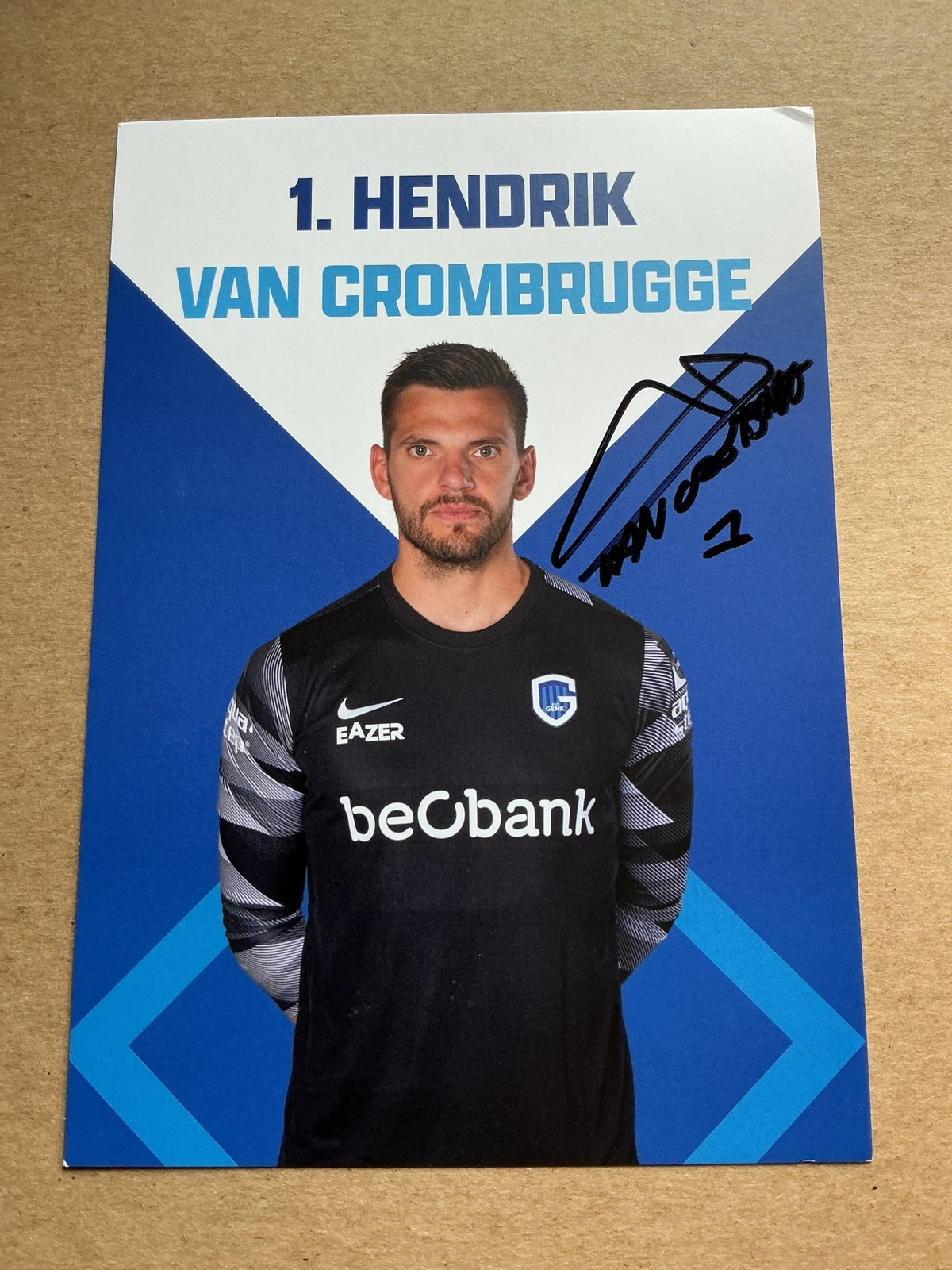 Hendrik Van Crombrugge, Belgium 🇧🇪 KRC Genk 2023/24 hand signed - Autographs-World