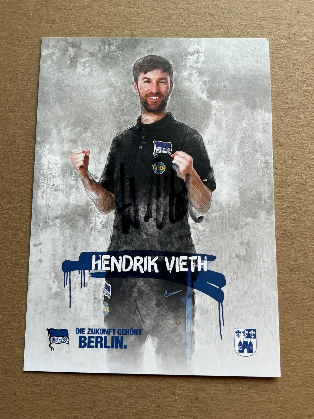 Hendrik Vieth, Germany 🇩🇪 Hertha BSC Berlin 2019/20 hand signed - Autographs-World