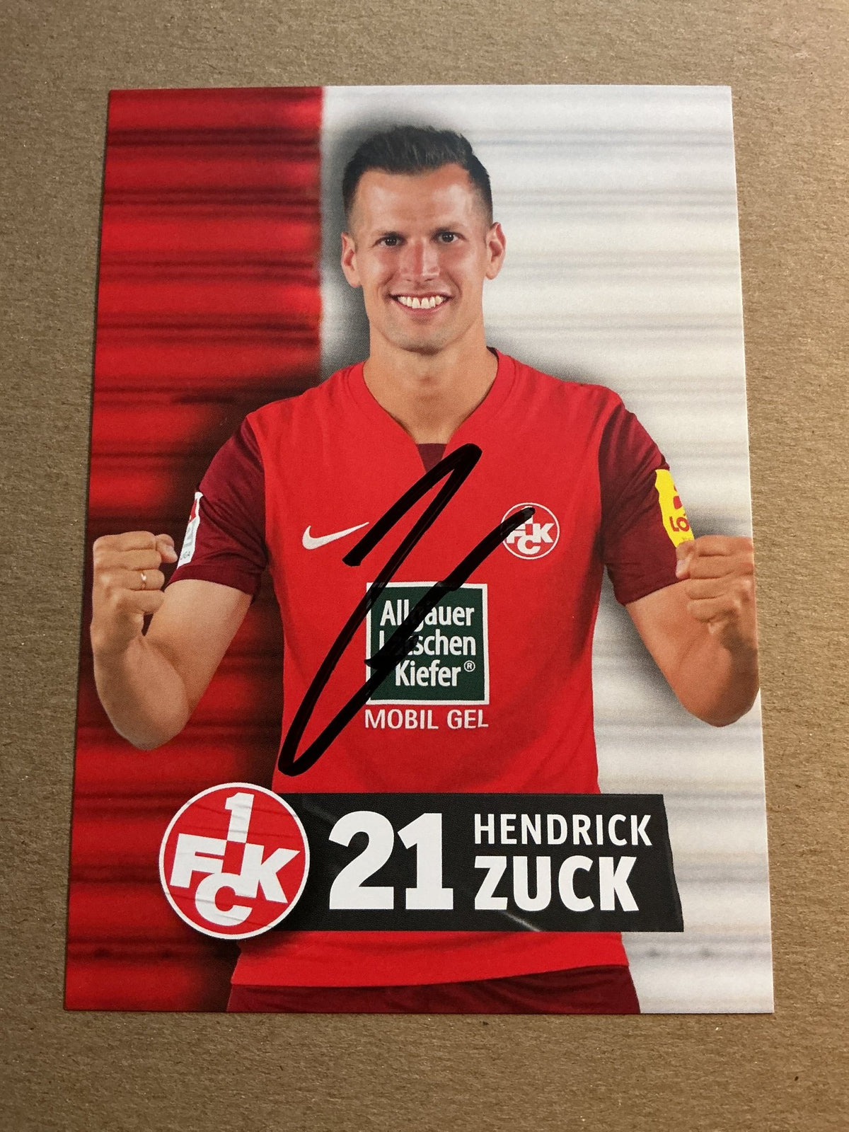 Hendrik Zuck, Germany 🇩🇪 1.FC Kaiserslautern 2023/24 hand signed - Autographs-World