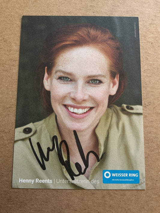 Henny Reents, Germany 🇩🇪 Actress 2025 hand signed - Autographs-World