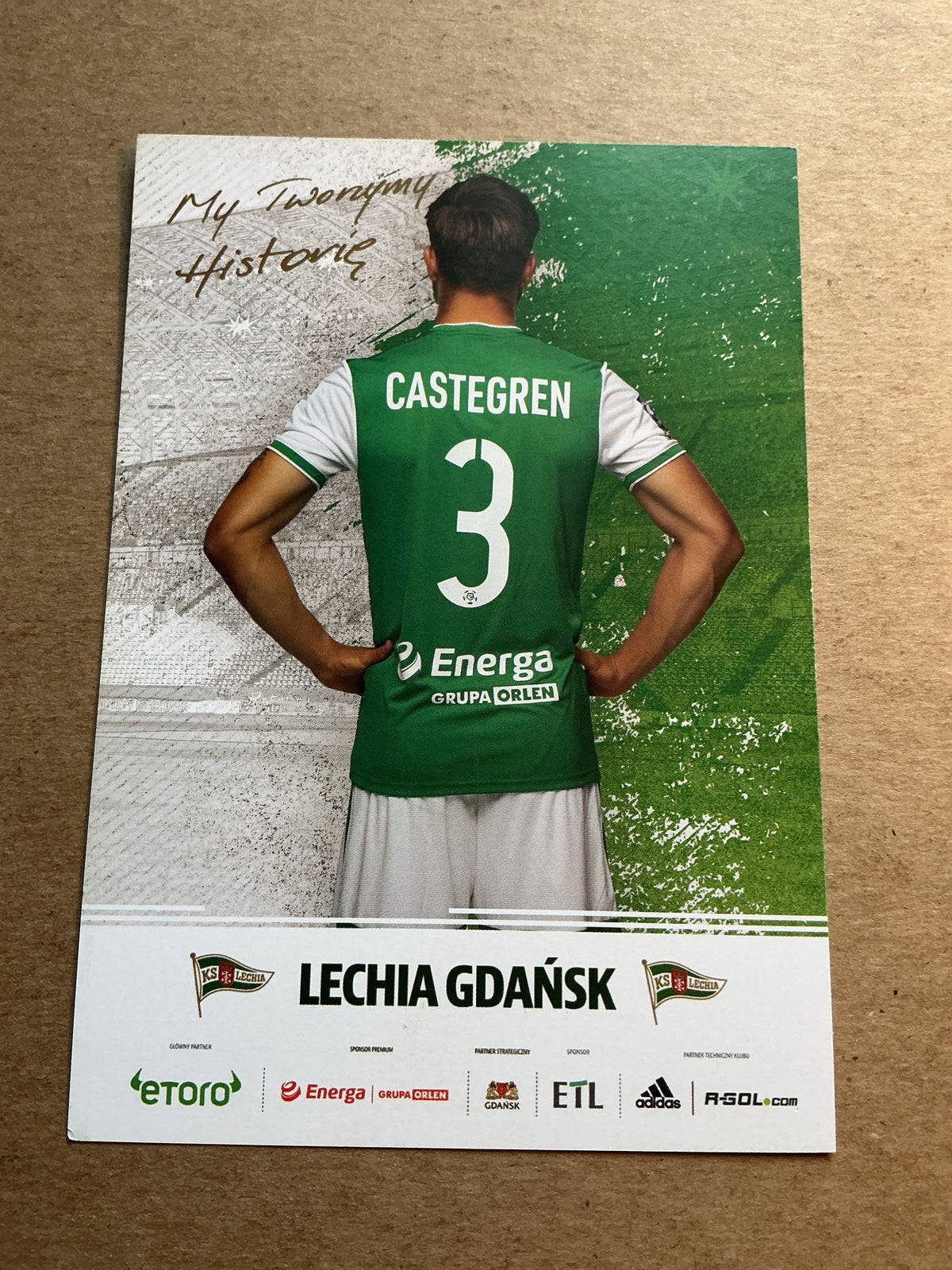Henrik Castegren, Sweden 🇸🇪 Lechia Gdansk 2022/23 hand signed - Autographs-World