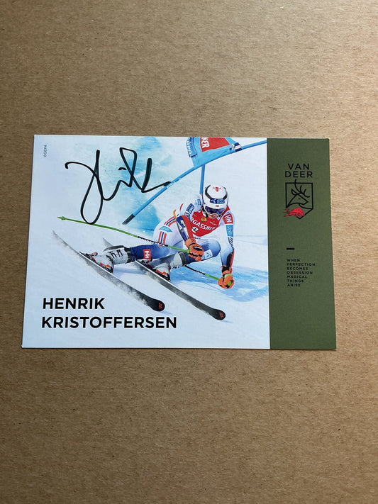 Henrik Kristoffersen, Norway 🇳🇴 Alpine Winter Sports 2024/25 hand signed - Autographs-World