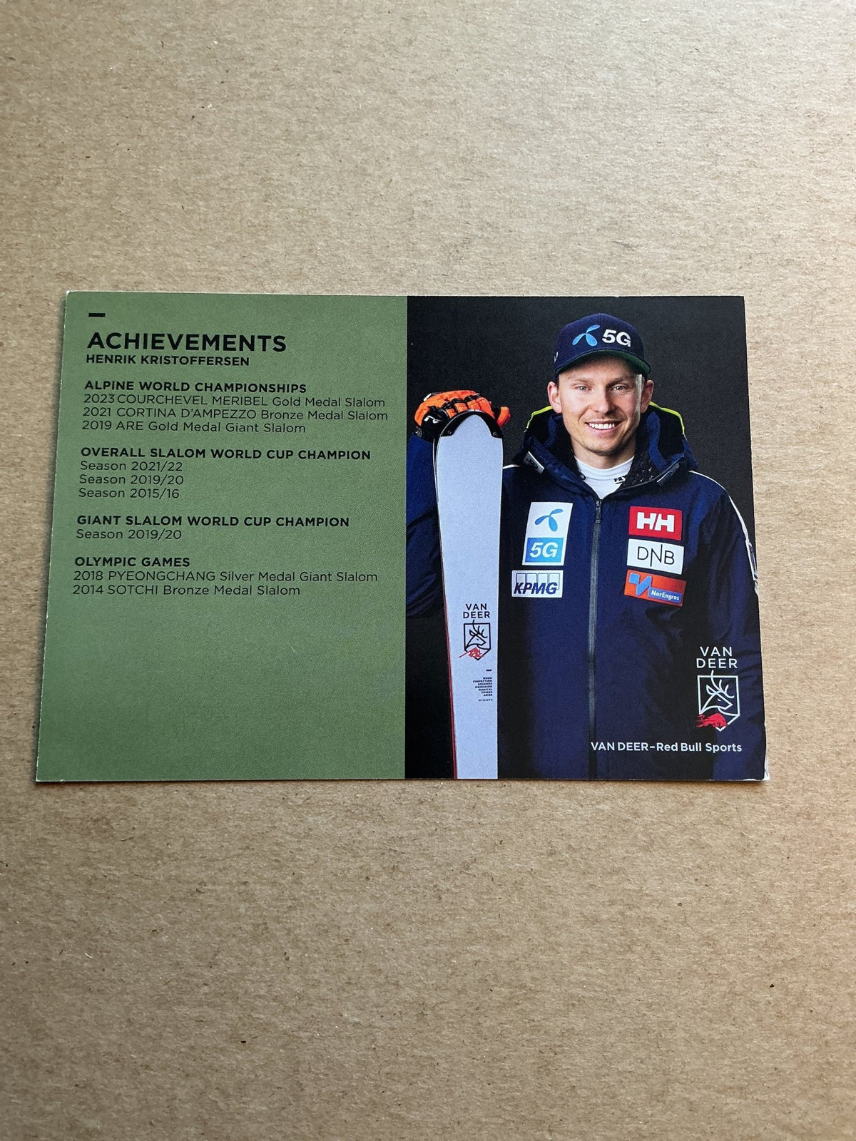 Henrik Kristoffersen, Norway 🇳🇴 Alpine Winter Sports 2024/25 hand signed - Autographs-World
