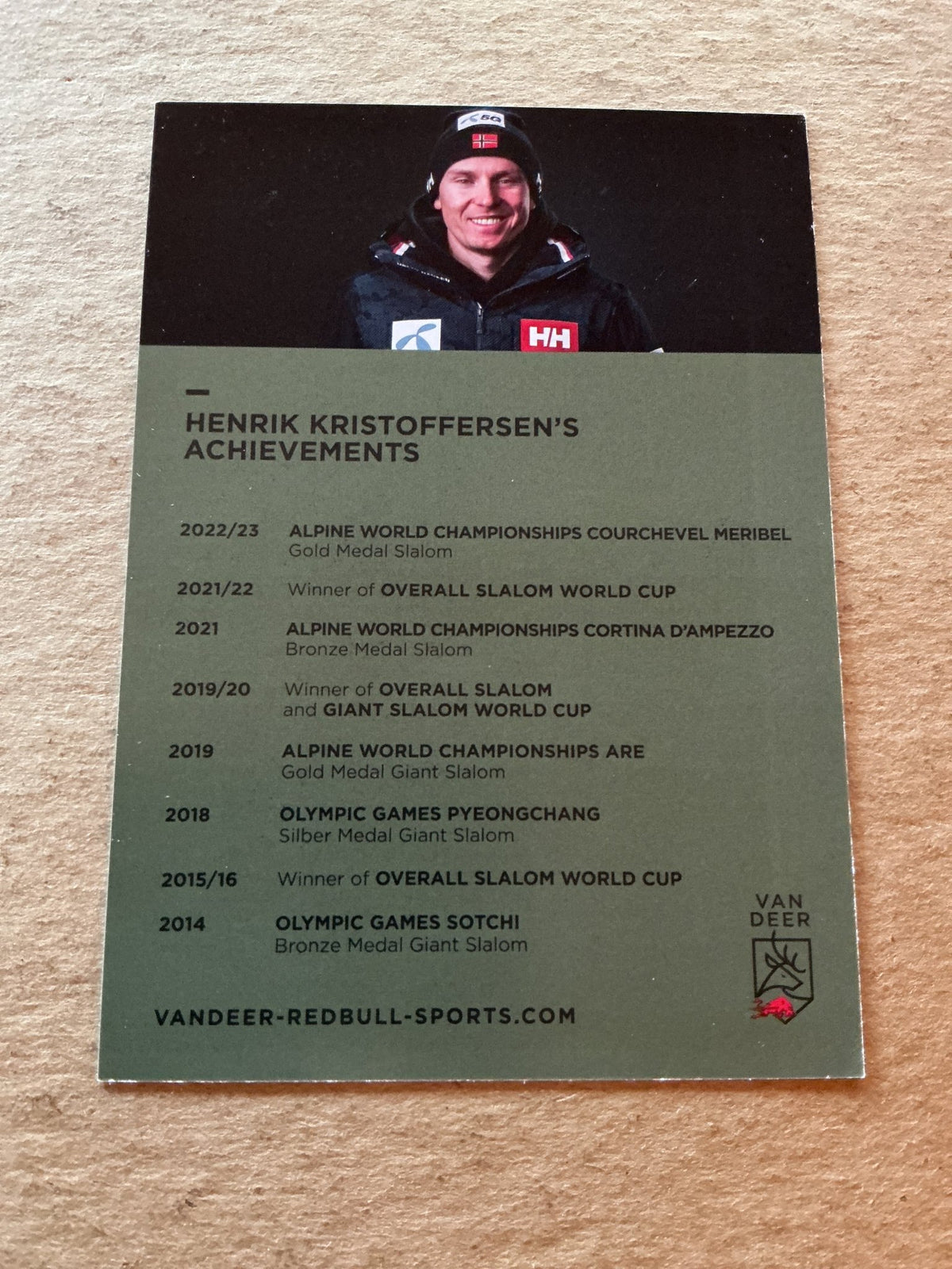 Henrik Kristoffersen, Norwegen 🇳🇴 Alpine Winter 2023/24 hand signed - Autographs-World