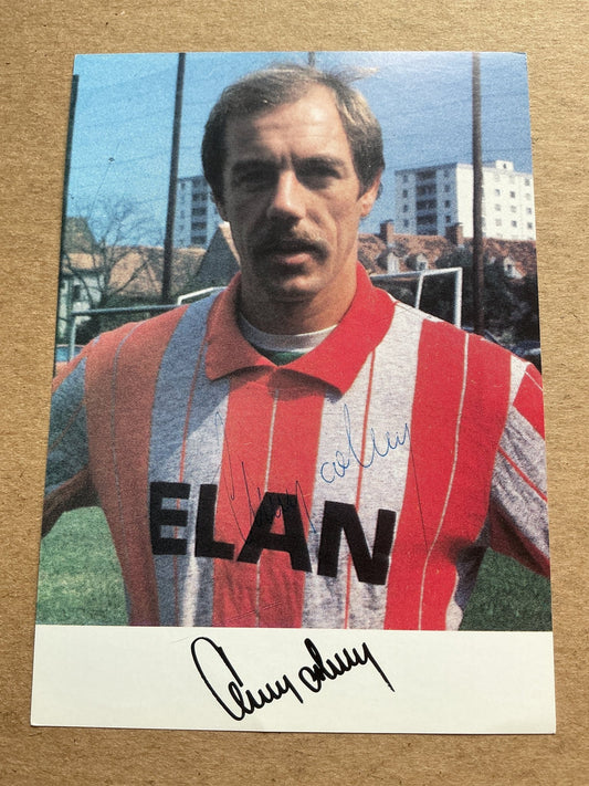 Herbert Feurer, Austria 🇦🇹 Rapid Vienna 1982/83 hand signed - Autographs-World