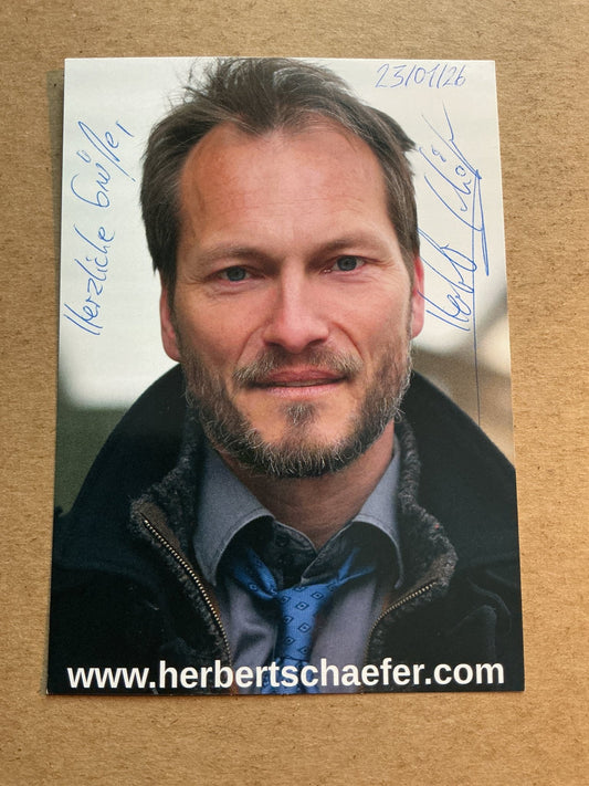 Herbert Schäfer, Germany 🇩🇪 Actor 2026 hand signed - Autographs-World