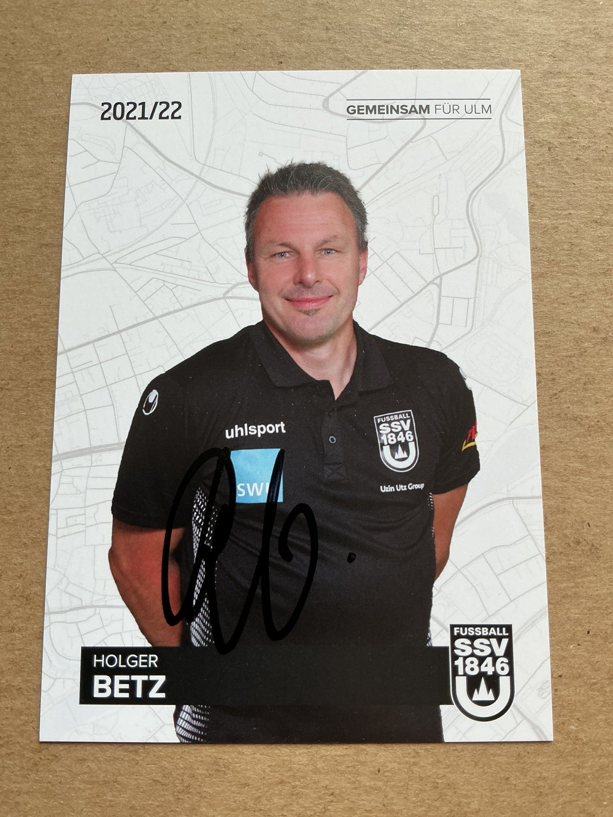 Holger Betz, Germany 🇩🇪 SSV Ulm 1846 2021/22 hand signed - Autographs-World