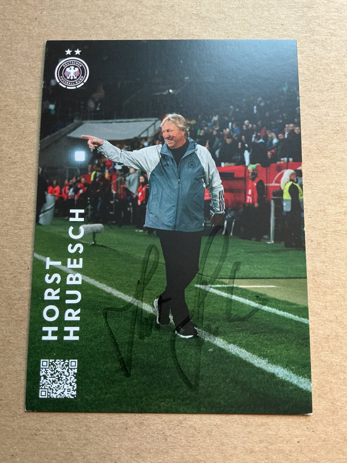 Horst Hrubesch, Germany 🇩🇪 Summer Olympics 2024 hand signed - Autographs-World