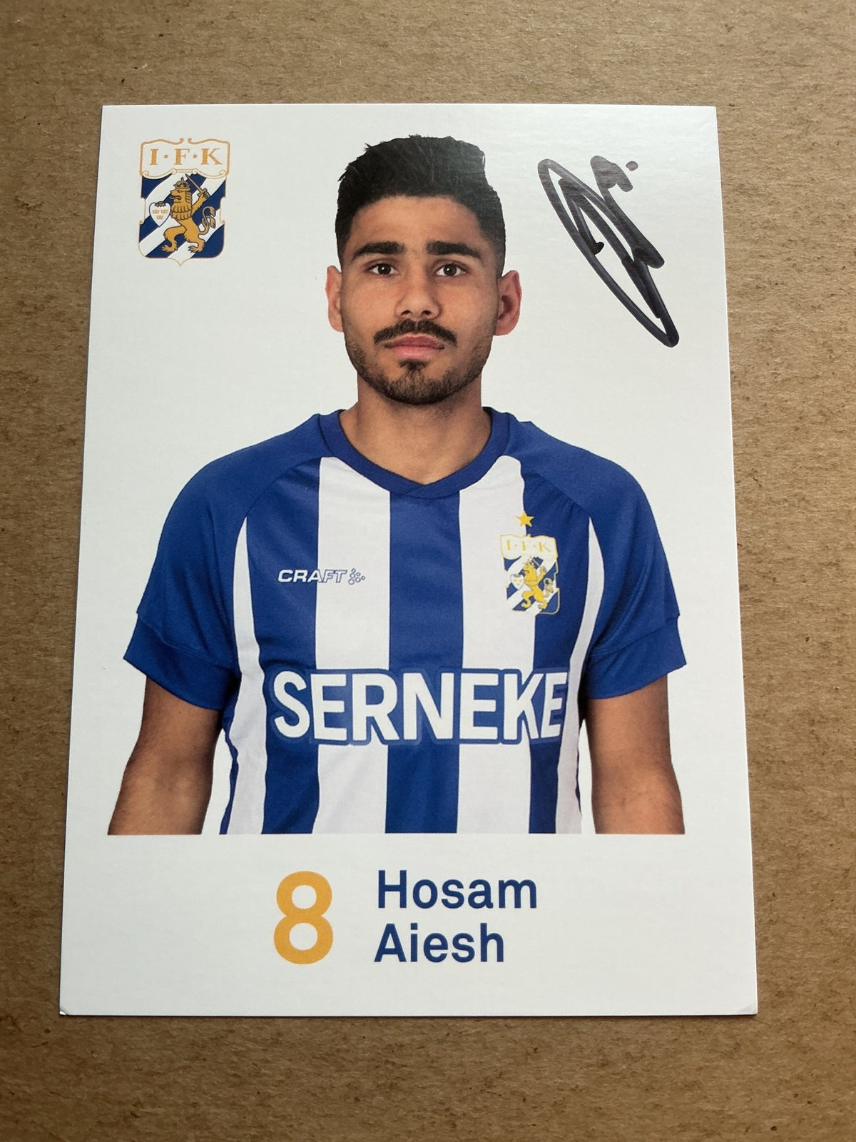 Hosam Aiesh, Sweden 🇸🇪 IFK Göteborg 2020/21 hand signed - Autographs-World