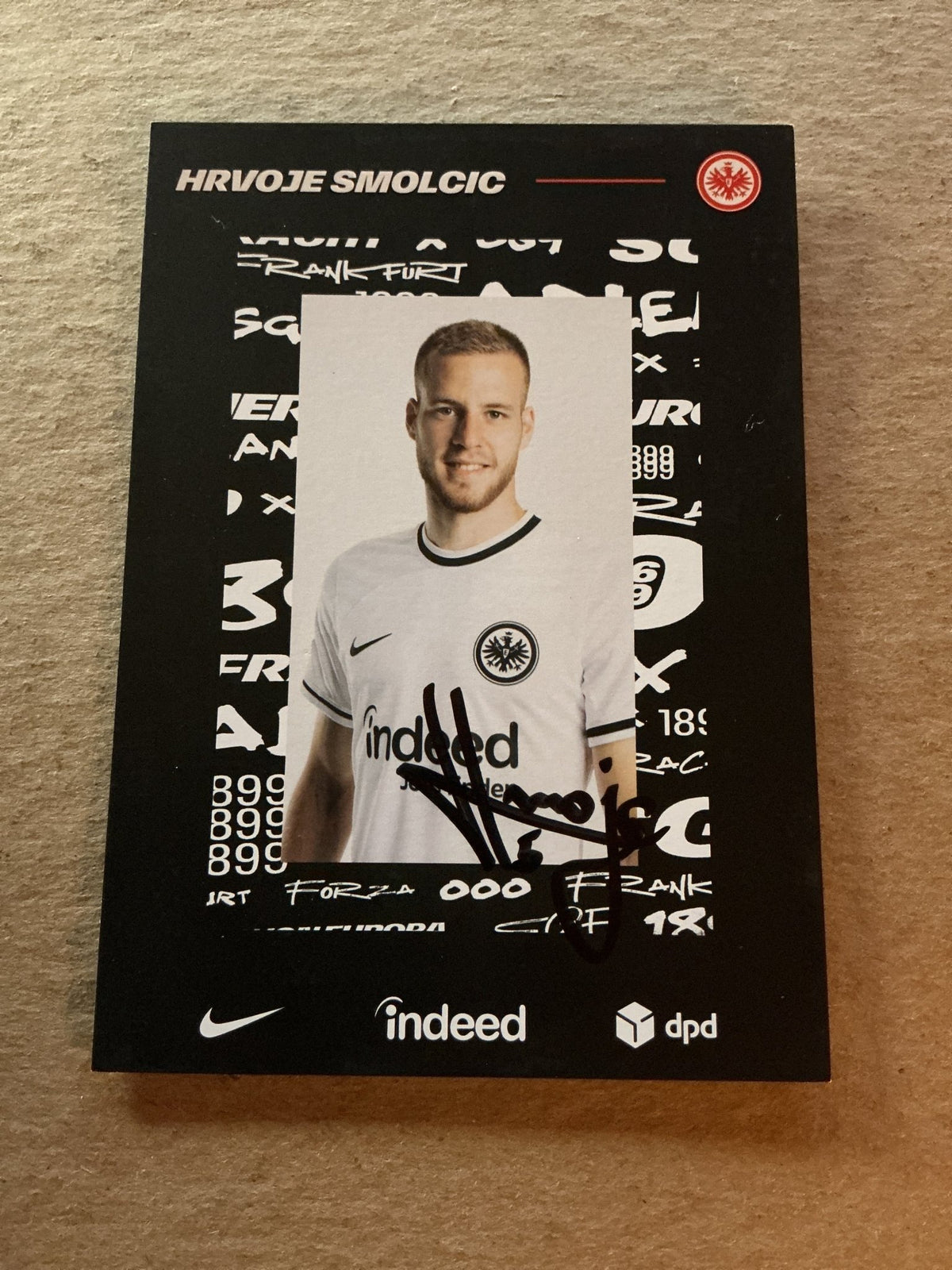 Hrvoje Smolcic, Croatia 🇭🇷 Eintracht Frankfurt 2022/23 hand signed - Autographs-World