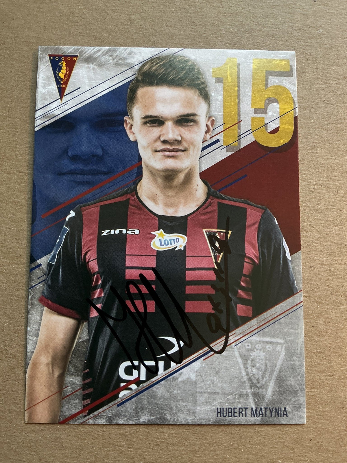 Hubert Matynia, Poland 🇵🇱 Pogon Szczecin 2019/20 hand signed - Autographs-World