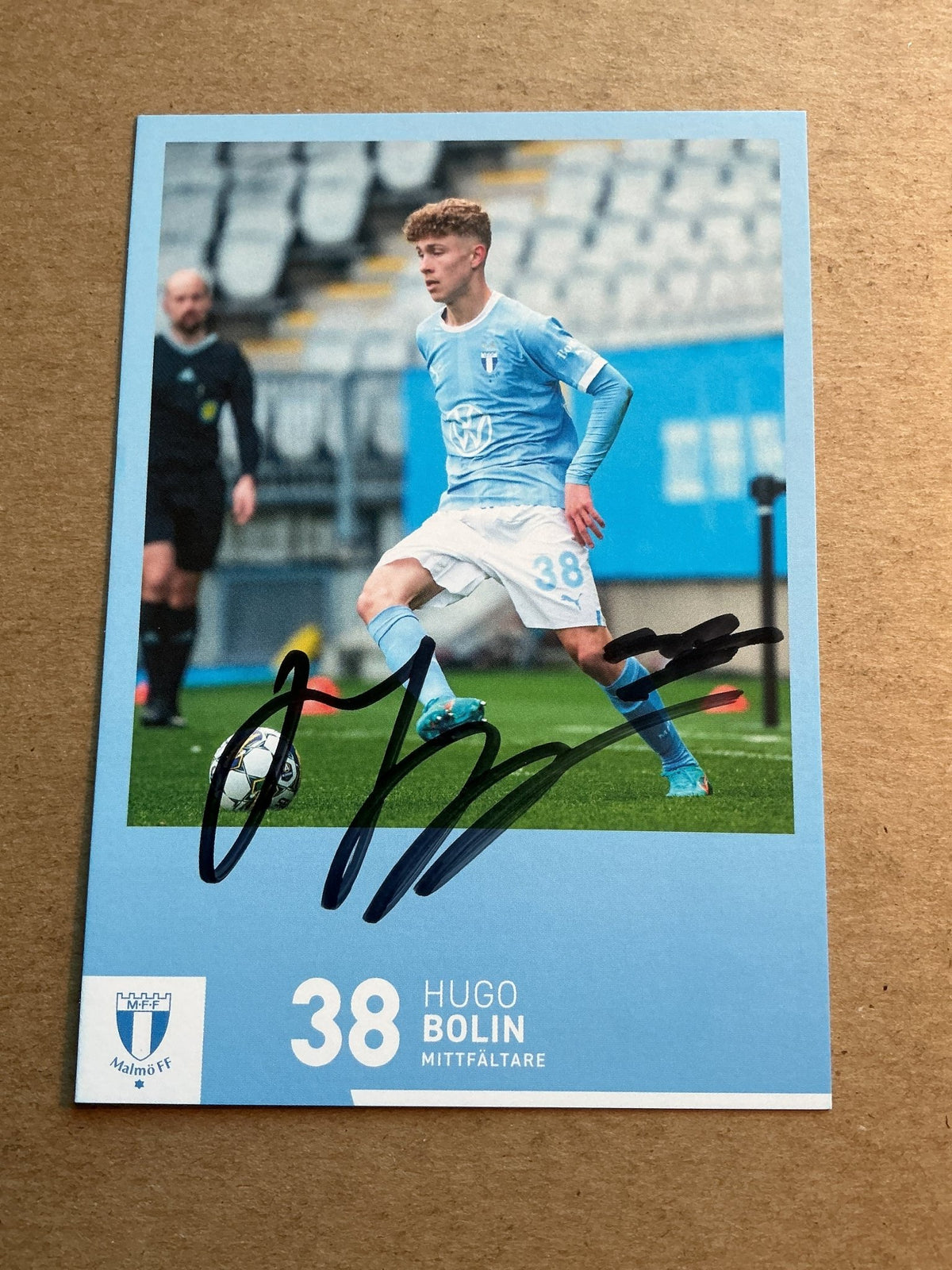 Hugo Bolin, Sweden 🇸🇪 Malmö FF 2023/24 hand signed - Autographs-World