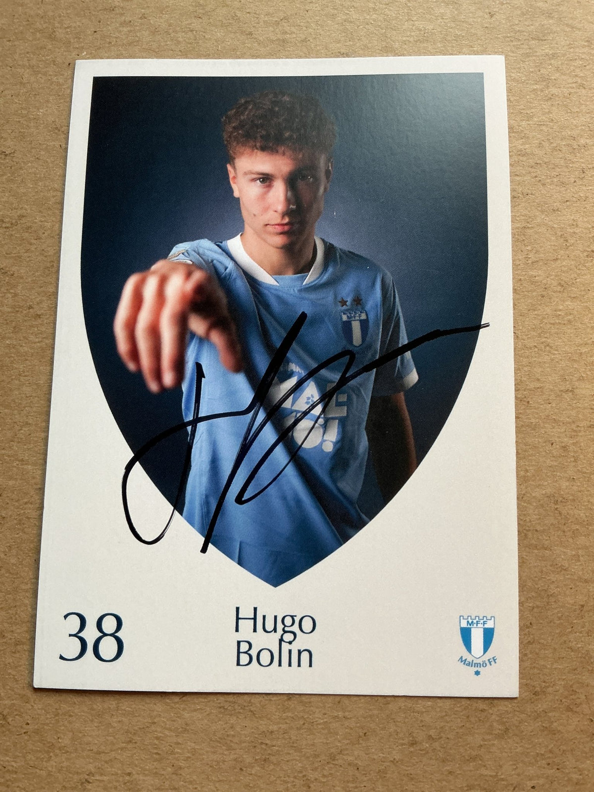 Hugo Bolin, Sweden 🇸🇪 Malmö FF 2025/26 hand signed - Autographs-World