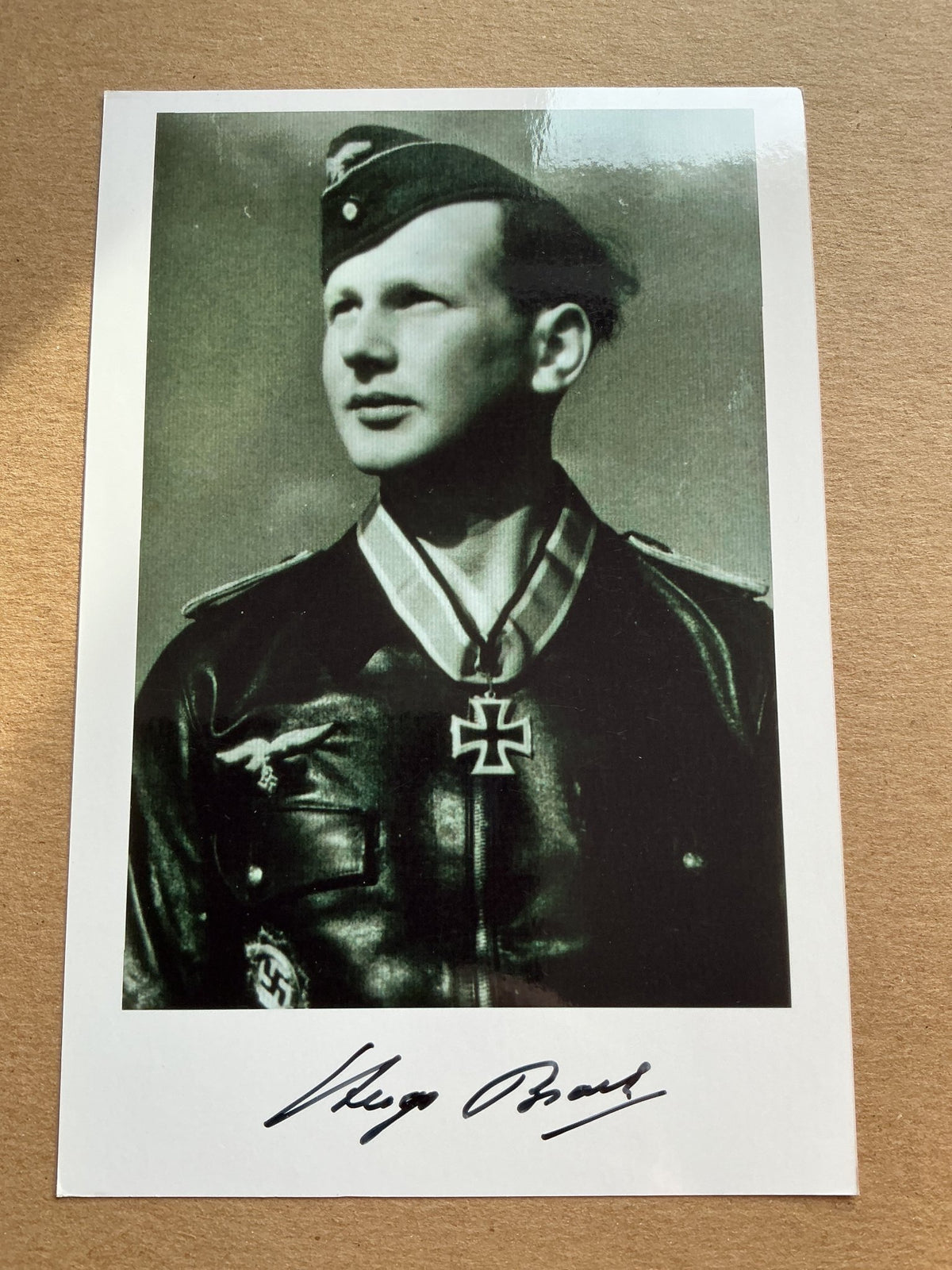 Hugo Broch, Germany 🇩🇪 Luftwaffe WW2 hand signed - Autographs-World