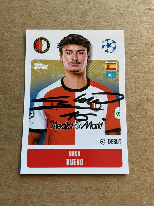Hugo Bueno, Spain 🇪🇸 Feyenoord 2024/25 Topps hand signed - Autographs-World