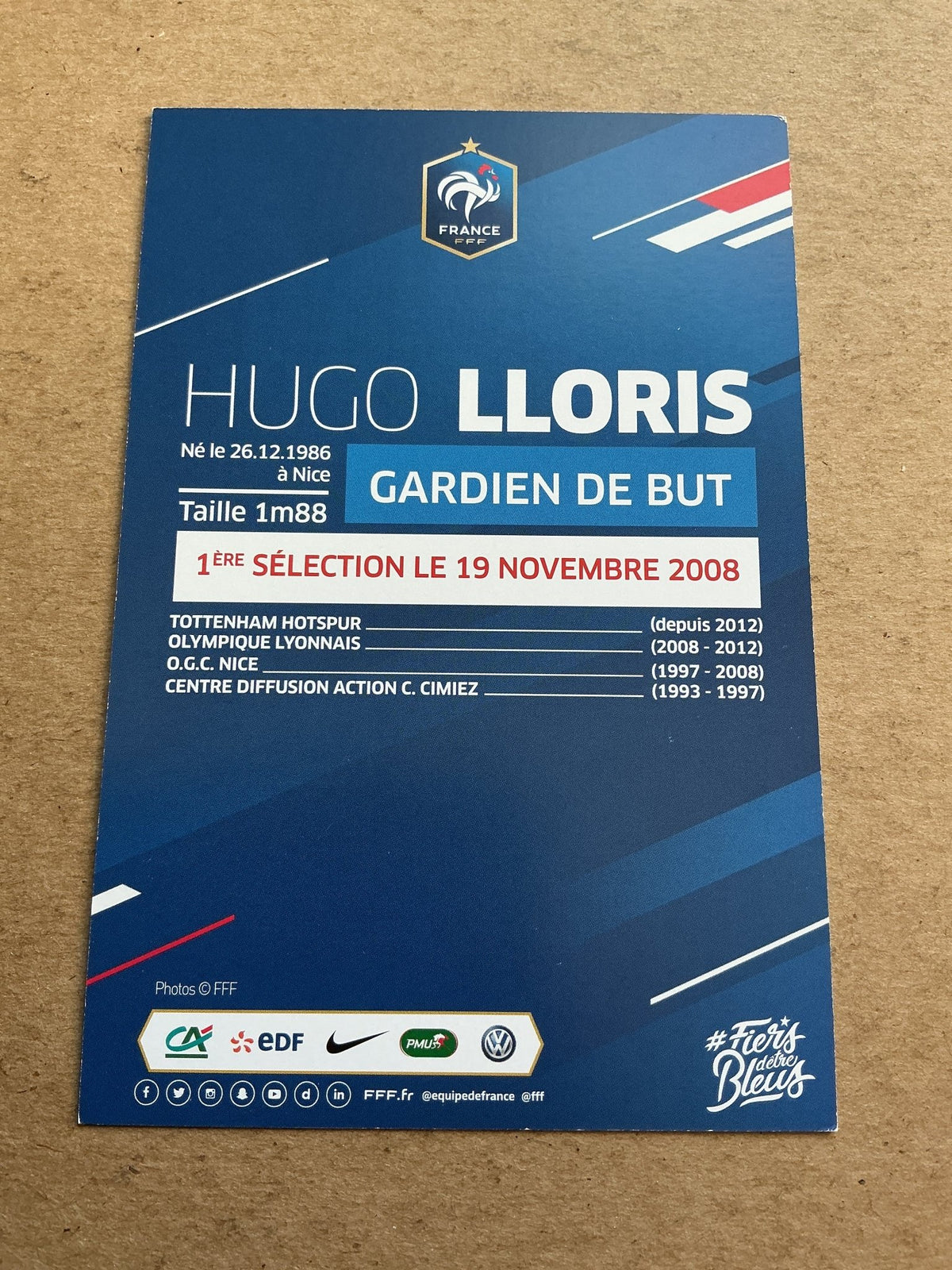 Hugo Lloris, France 🇫🇷 FIFA World Cup 2018 hand signed - Autographs-World