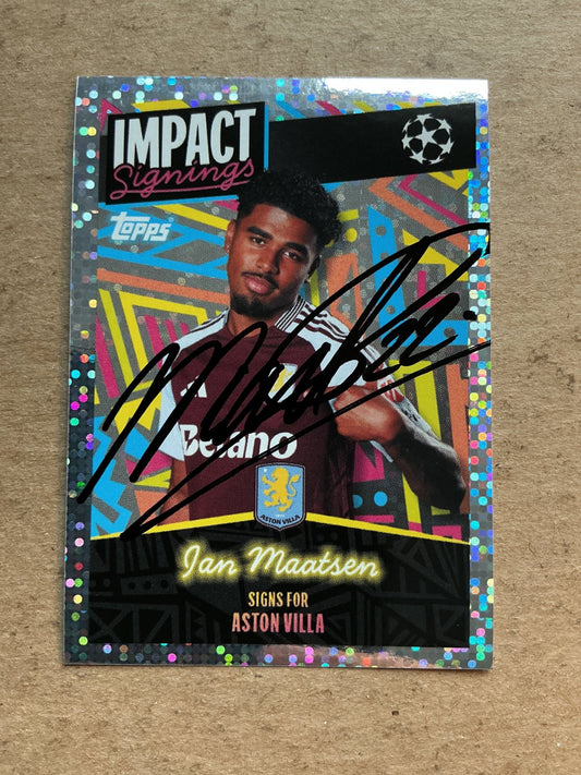 Ian Maatsen, Netherlands 🇳🇱 Aston Villa 2024/25 Topps hand signed - Autographs-World