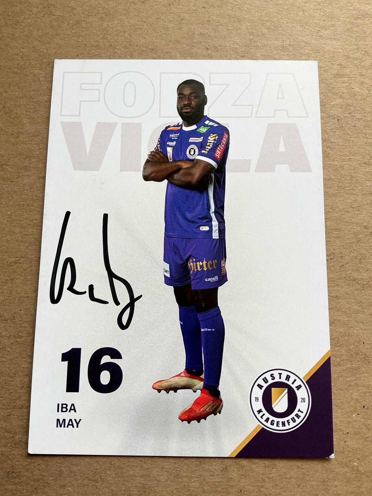 Iba May, Germany 🇩🇪 Austria Klagenfurt 2023/24 hand signed - Autographs-World