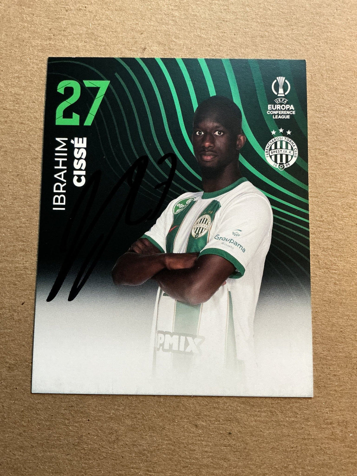 Ibrahim Cissé, France 🇫🇷 Ferencváros TC 2023/24 hand signed - Autographs-World
