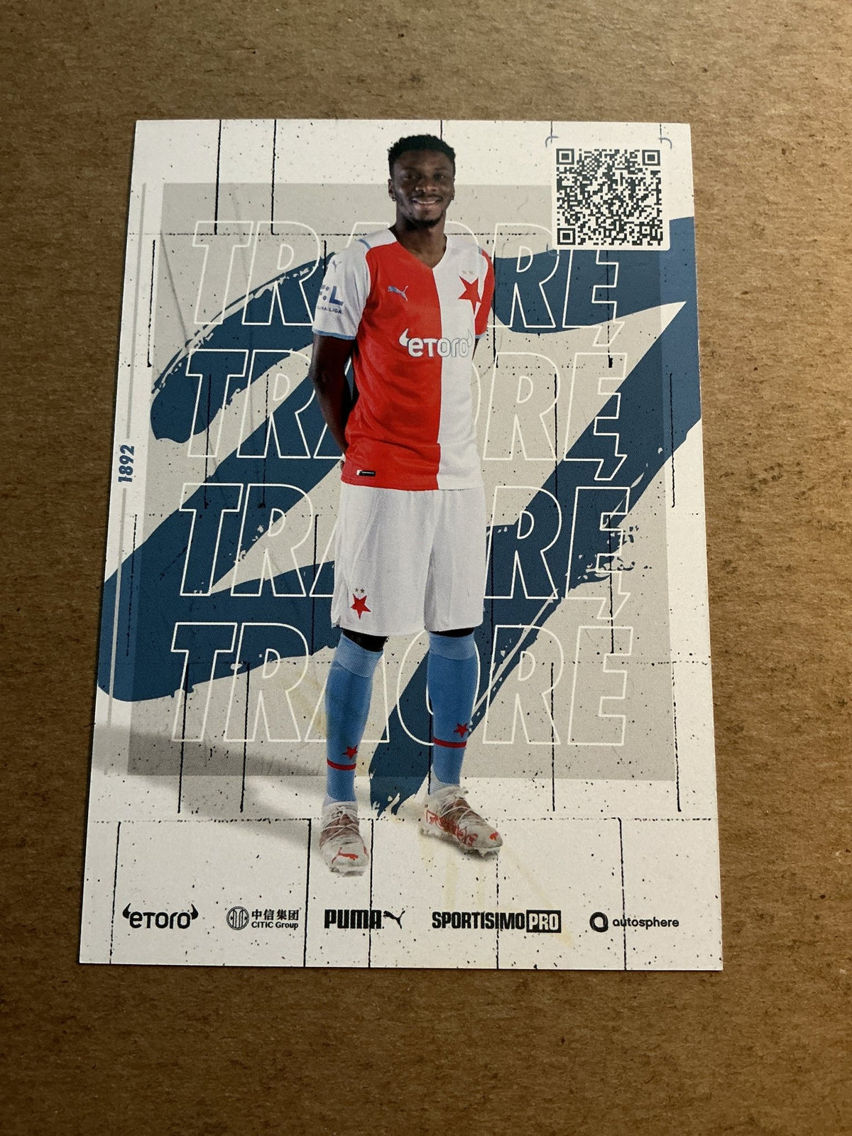 Ibrahim Traoré, Ivory Coast 🇨🇮 SK Slavia Prague 2021/22 hand signed - Autographs-World